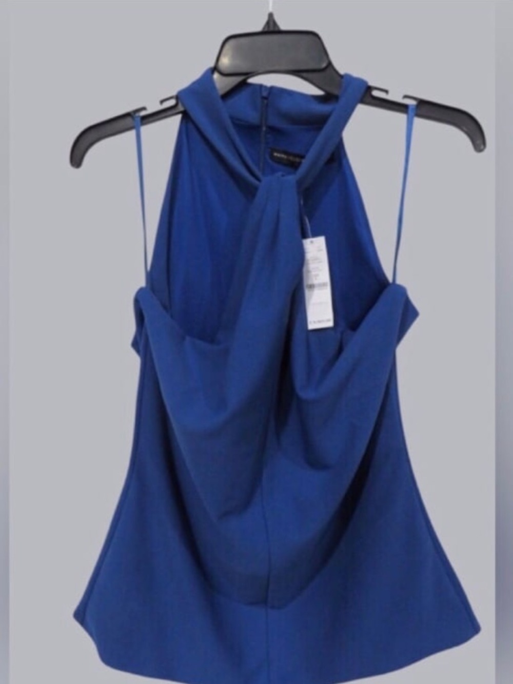 White House Black Market Beautiful New w/tags Royal Blue lined Halter top